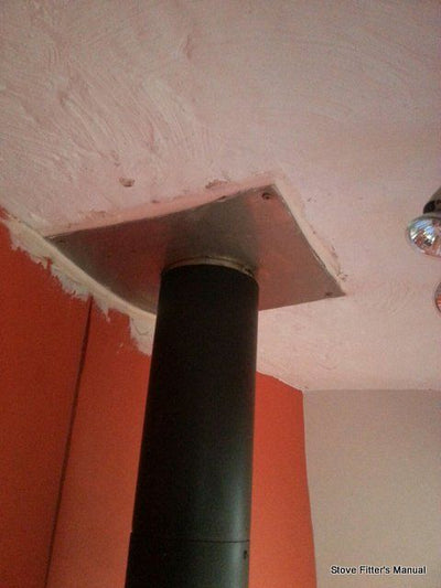 connect stove to chimney directly no liner