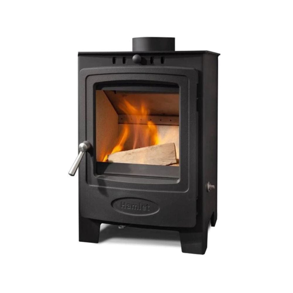 Hamlet Solution 5 Compact Multifuel Wood Burning Stove 5kW S4 British –  Stovefitter's Warehouse