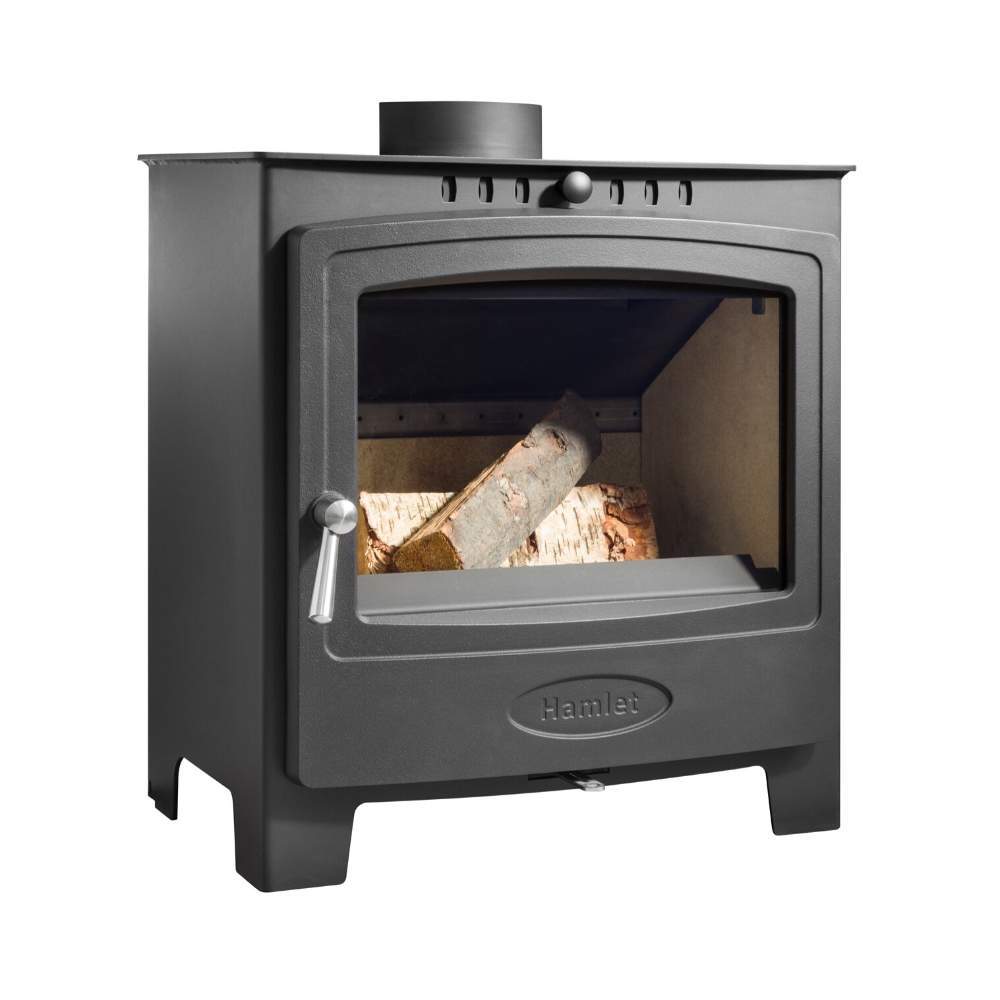 Hamlet Solution 5 Multifuel Widescreen Wood Burning Stove 5kW S4 Briti –  Stovefitter's Warehouse