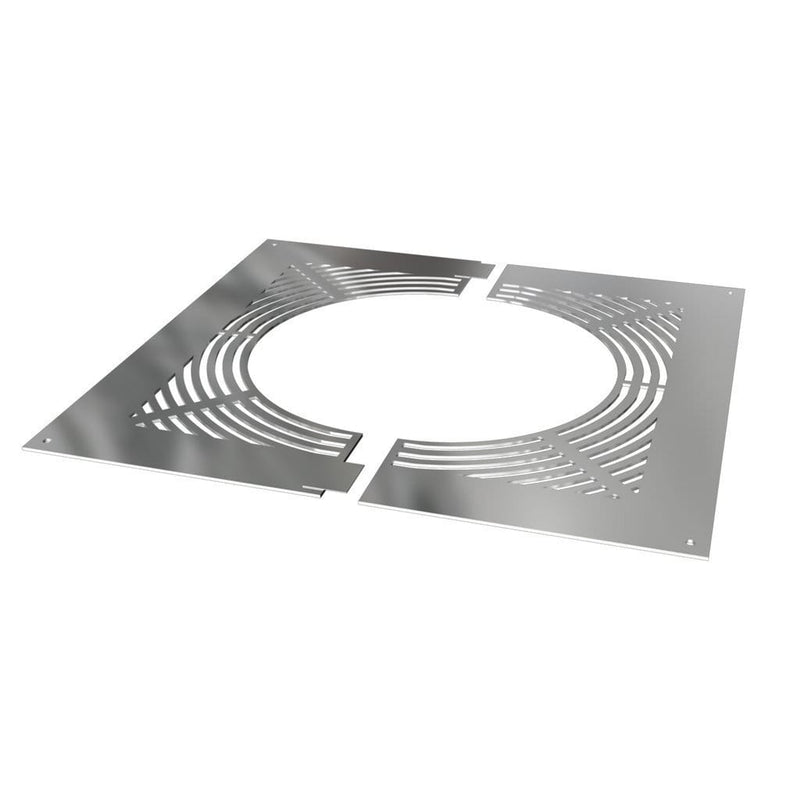 Duraflue Twin Wall Flue Silver 5" DTW Ventilated firestop floor plate