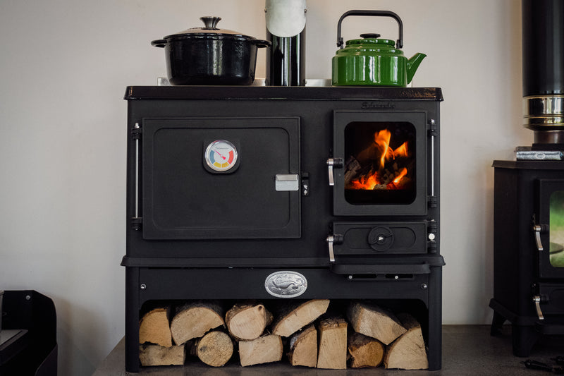 Salamander Hobbit Range Multifuel Wood Burning Stove Cast Iron 4kW