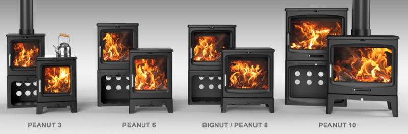 Saltfire Peanut 10 Wood Burning Stove 10-12kW Cast Iron