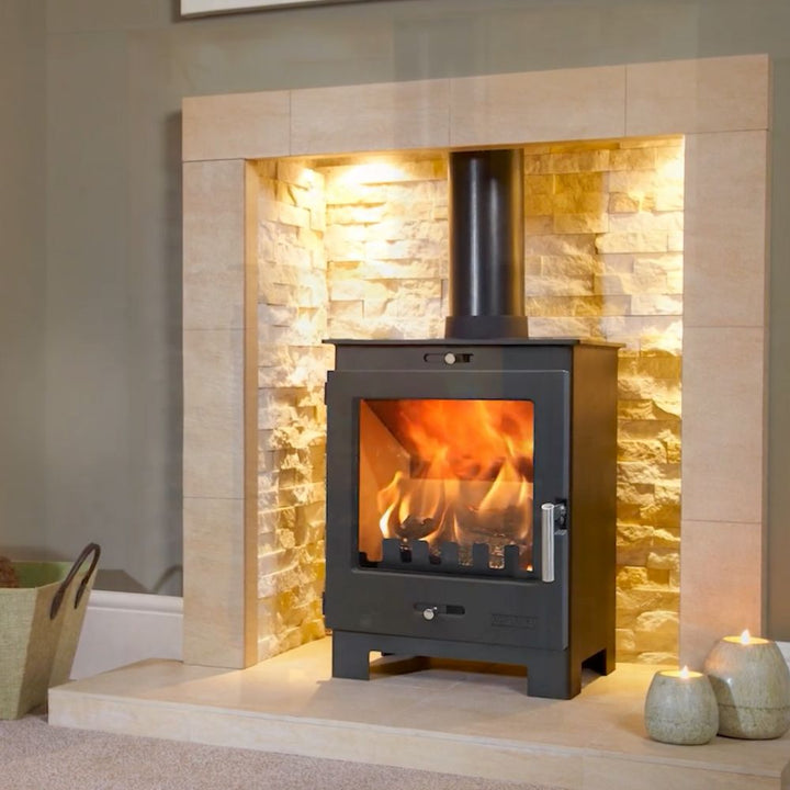 Portway Flavel Arundel 5 Multifuel Wood Burning Stove 5kW Mk3