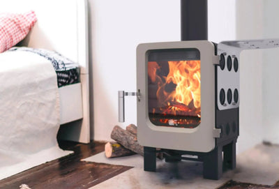 Small wood stove Ekol Applepie in bedroom