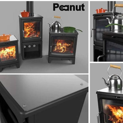 Saltfire Stove Accessories Peanut 3 top flue Saltfire Peanut Cook Plate FACTORY FITTED WHEN YOU BUY A STOVE