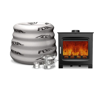 Stovefitter's Warehouse Stoves Chadwick 12 +liner and materials Woodford stove bundles