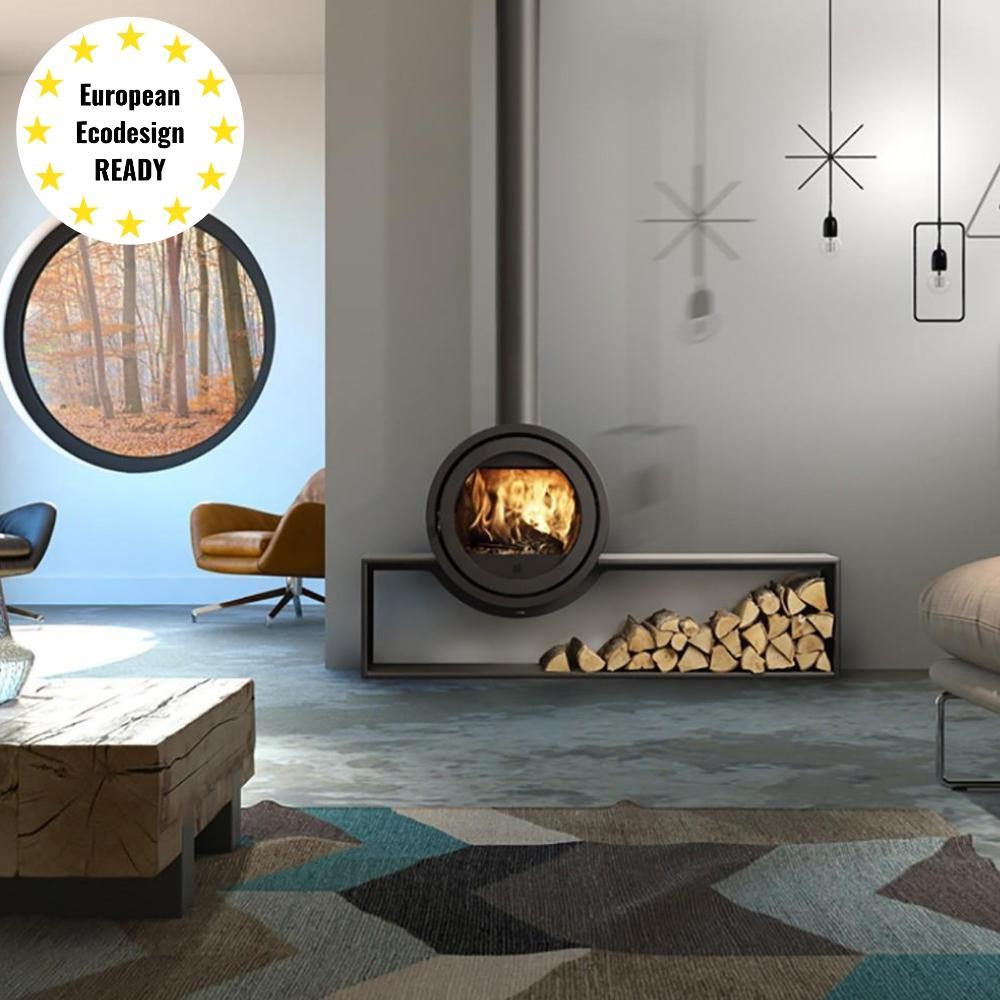 Dik Geurts DG Odin Wood Burning Stove 8kW (round) – Stovefitter's Warehouse