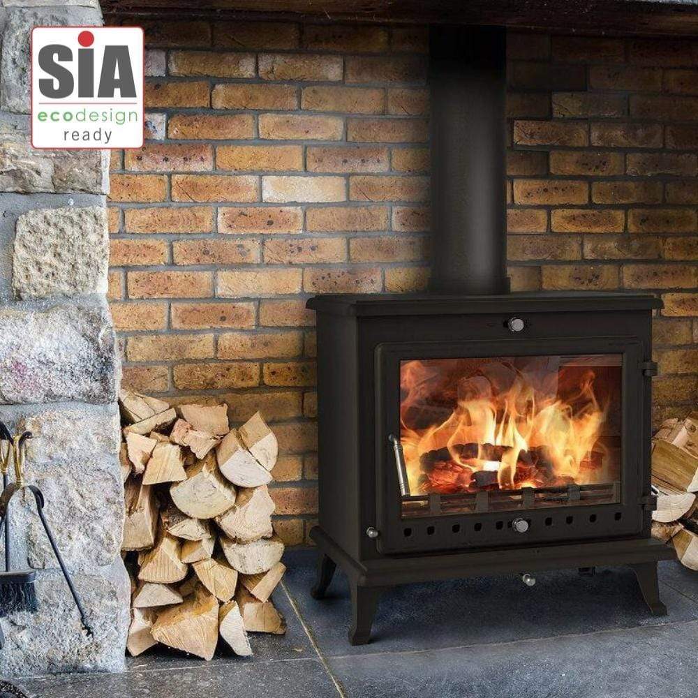Ekol Crystal 12 Multifuel Wood Burning Stove 12kW Widescreen Cast Iron –  Stovefitter's Warehouse