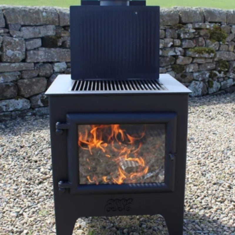 Esse Stoves Esse Garden Wood Burning Stove and Grill British (WITH FREE BBQ TOOL)