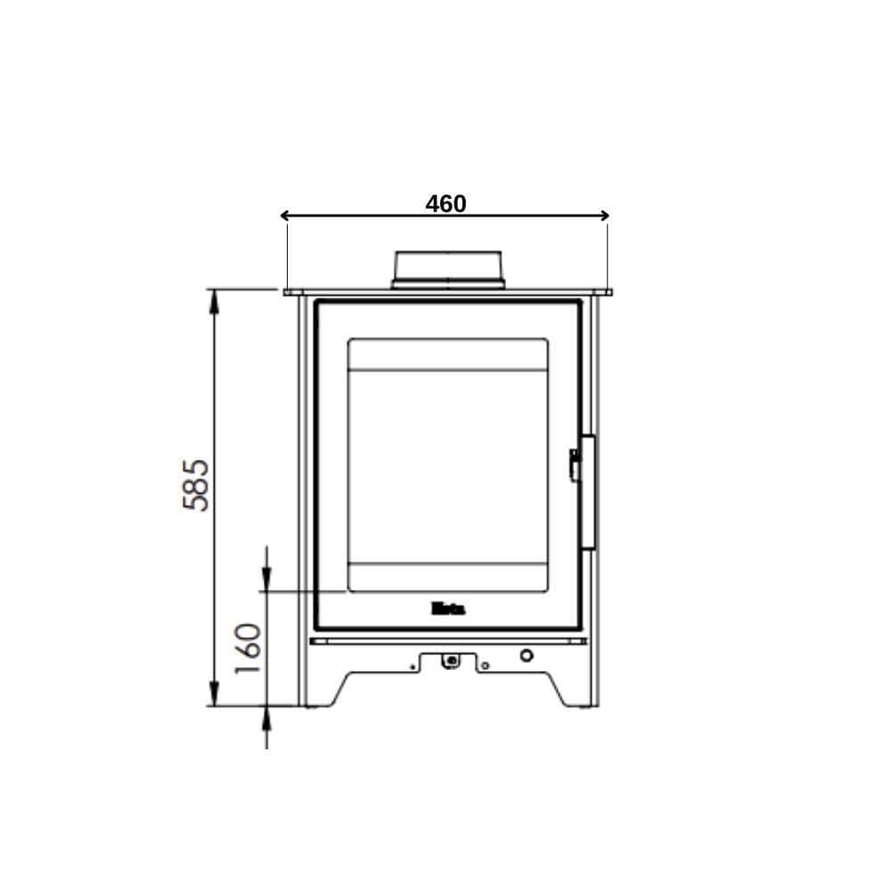 Heta Inspire 40 Wood Burning Stove 5kW – Stovefitter's Warehouse