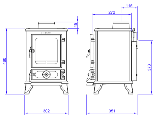 Salamander Hobbit Stove SE | Hobbit Wood Burning Stove – Stovefitter's  Warehouse
