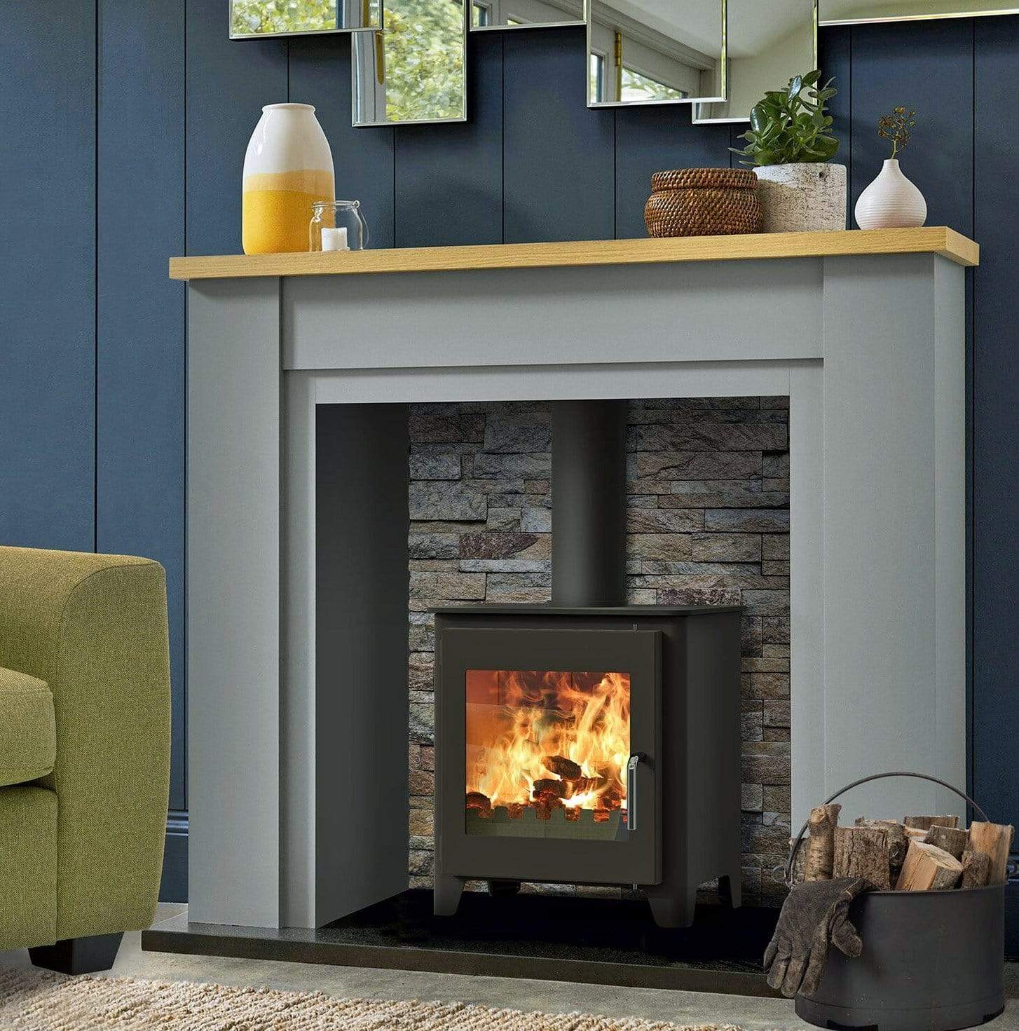 Saltfire ST1 Vision 5kW Wood Burning Stove 5kW Widescreen – Stovefitter's  Warehouse