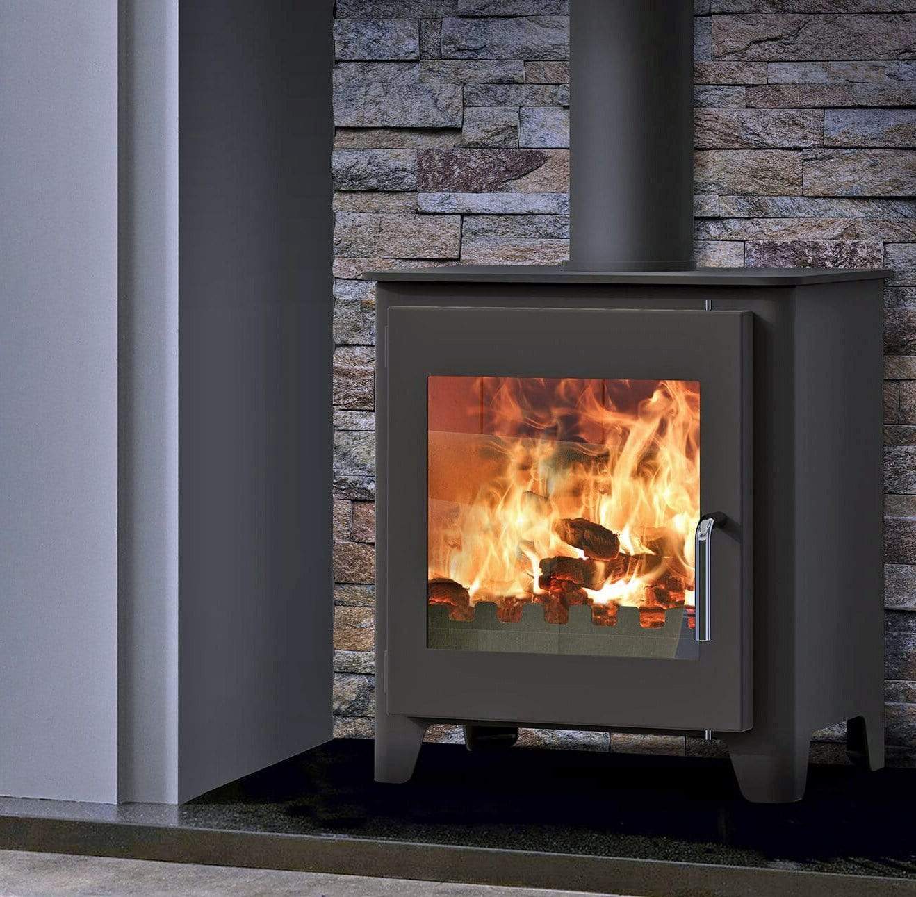Saltfire ST1 Vision 5kW Wood Burning Stove 5kW Widescreen – Stovefitter's  Warehouse