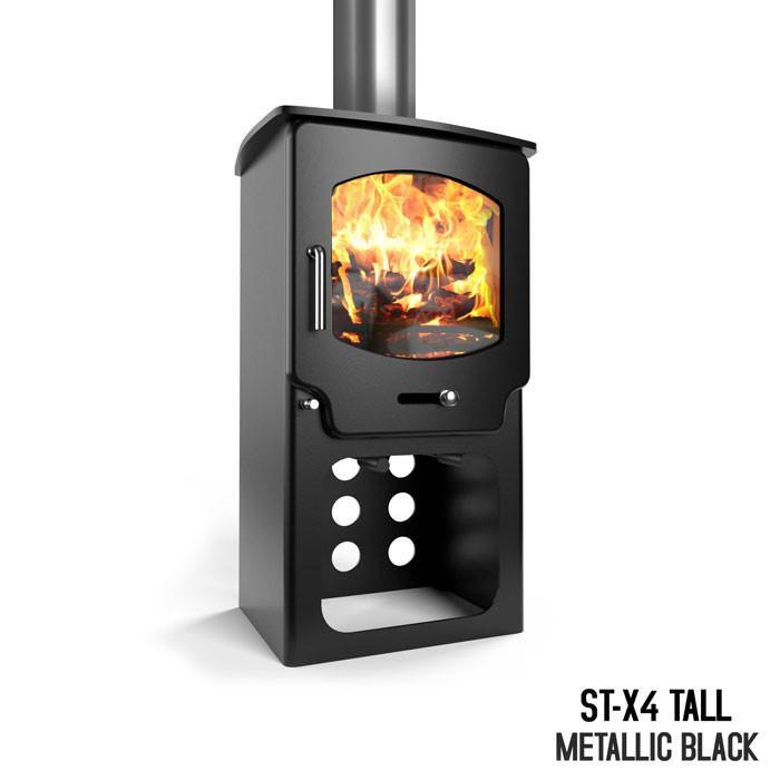 Saltfire ST-X4 Multifuel Wood Burning Stove 4kW Small