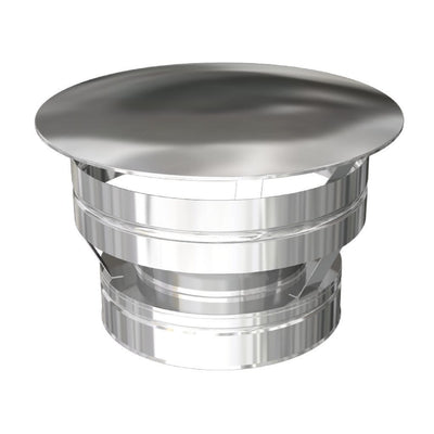 Duraflue Twin Wall Flue Silver 5" DTW Weathering cowl